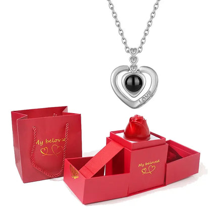 Elegant Rose Jewelry Box – Perfect for Valentine's Day Gifts