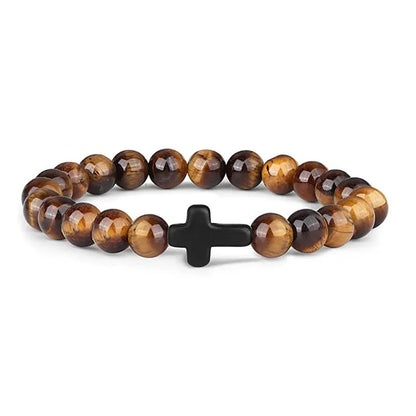 Men's Prayer Onyx Meditation Beads Bracelets
