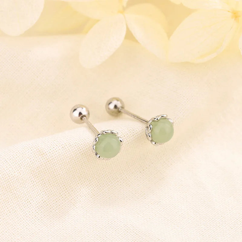 Cape Gooseberry Earrings with Gold Leaf