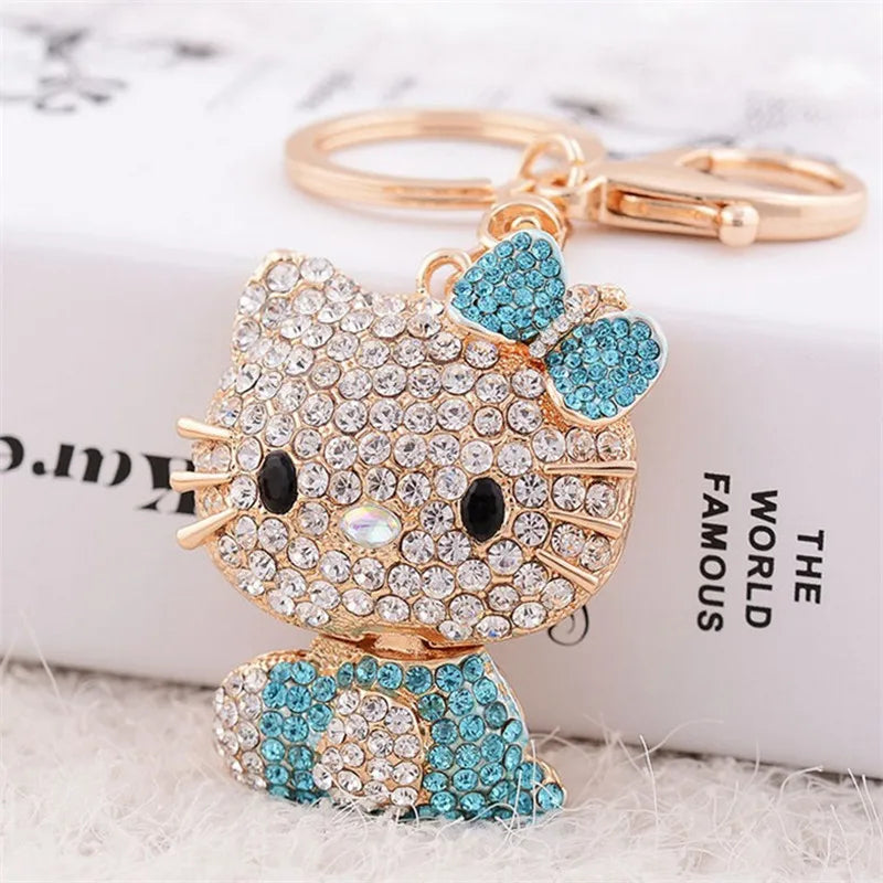 Hello Kitty Rhinestone Diamond Keychain