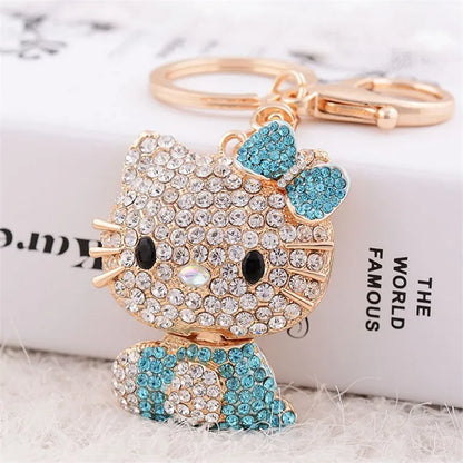 Hello Kitty Rhinestone Diamond Keychain