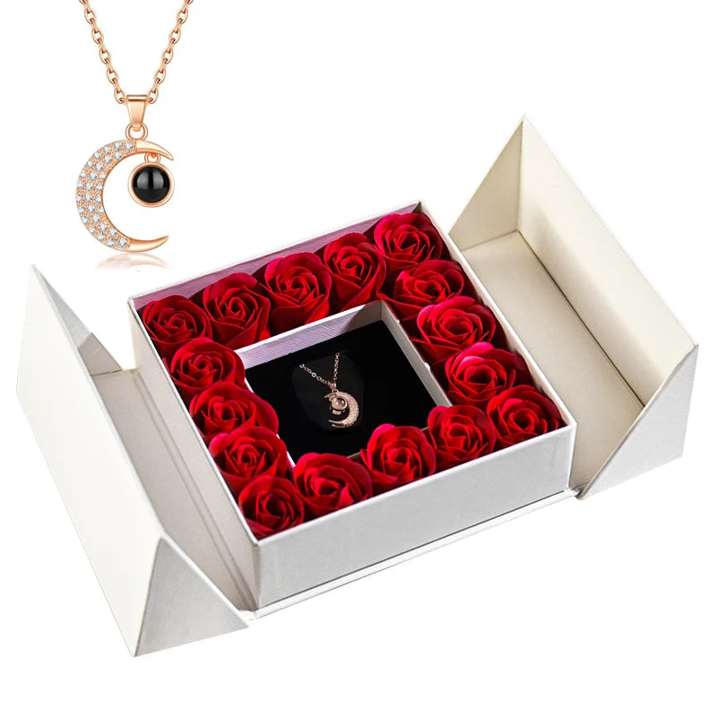 Eternal Rose Necklace & Pendant – A Gift of Timeless Beauty