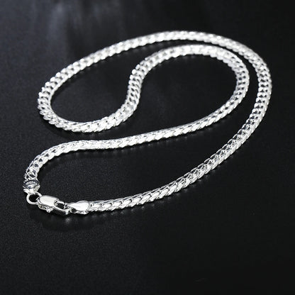 20-60cm 6mm Silver Color luxury brand design noble Necklace Chain For