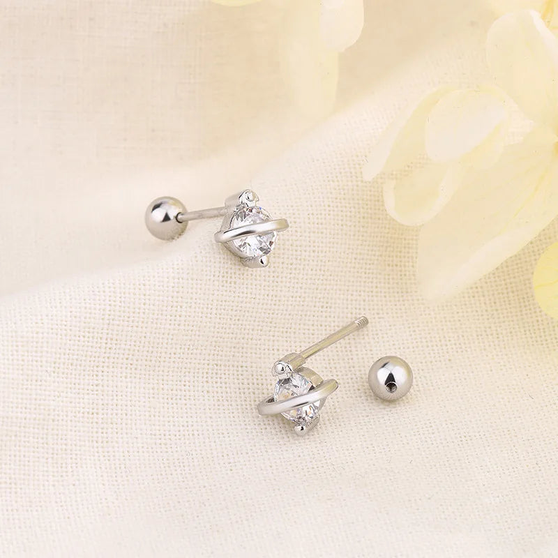 Cape Gooseberry Earrings with Gold Leaf