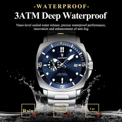 POEDAGAR SportLux® – Men’s Waterproof Quartz Watch