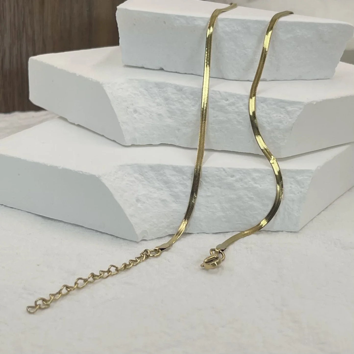 Minimalist Gold Snake Chain Necklace
