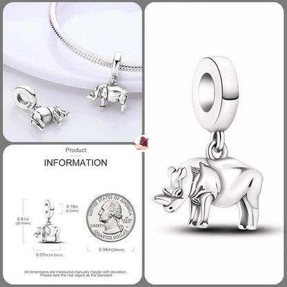 Original Fashion Camera Coffee Cup Flower Charm Beads Suitable for