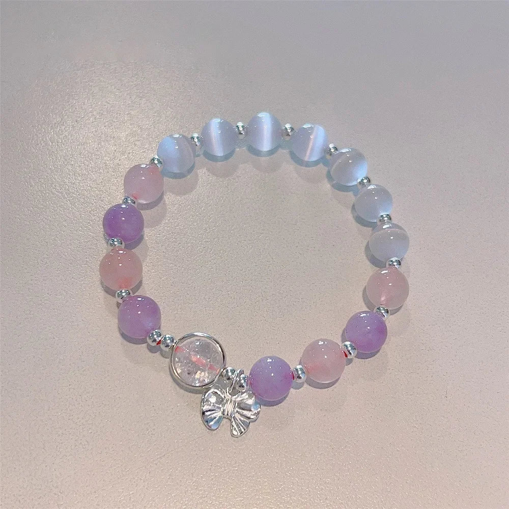 Aquamarine Crystal Star Bracelet
