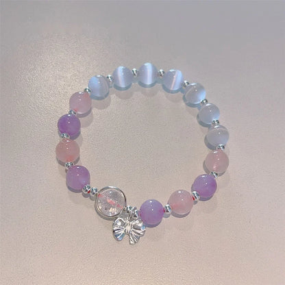 Aquamarine Crystal Star Bracelet