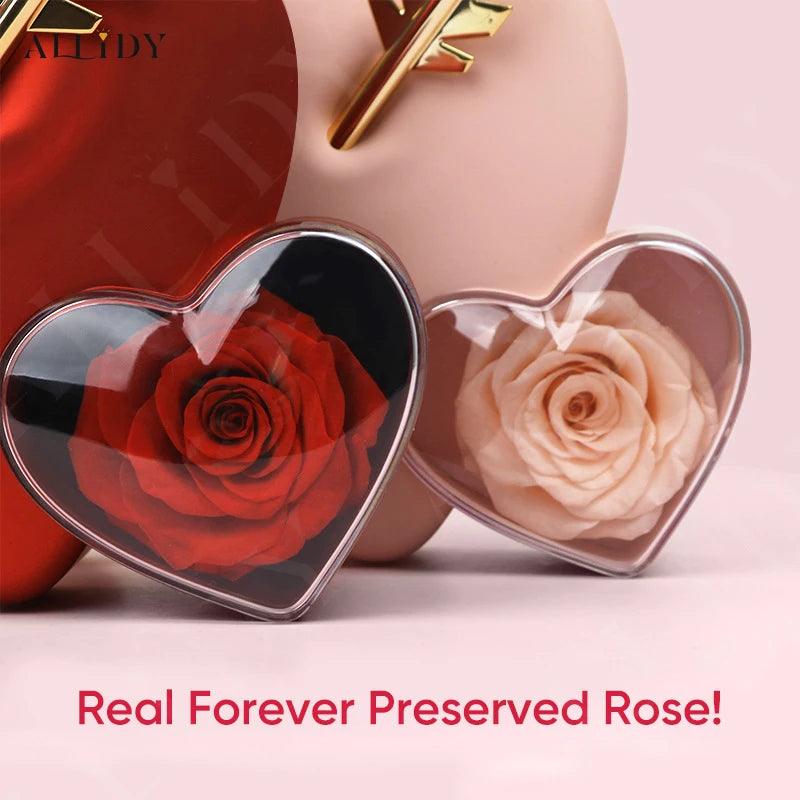 Romantic Heart-Piercing Rose Jewelry Box – A Timeless Valentine’s Keepsake