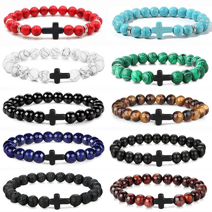 Men's Prayer Onyx Meditation Beads Bracelets