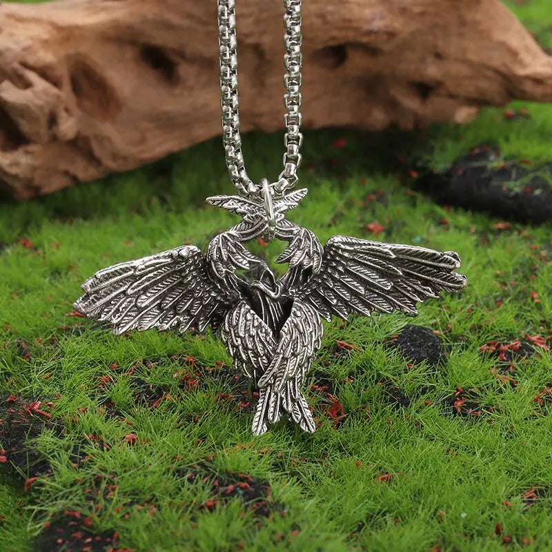Guardian Angel Wings Cross Pendant Necklace