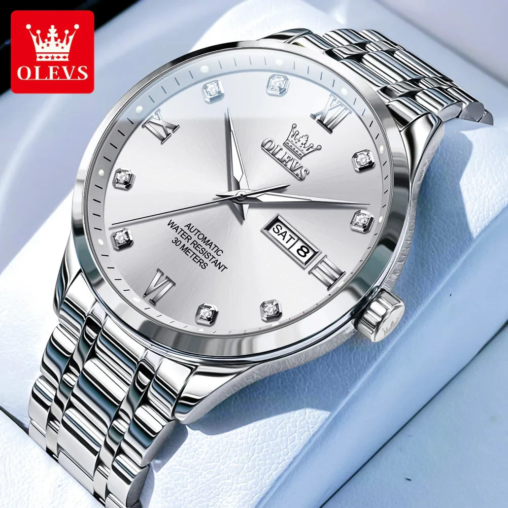 OLEVS 9946 Men's Luxury Business Diamond Automatic Mechanical Watch