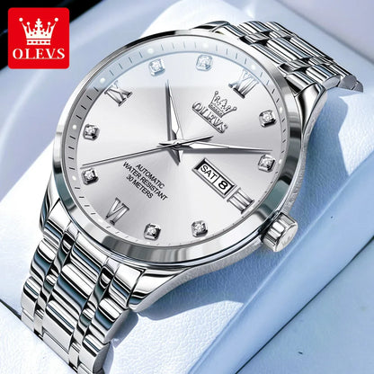 OLEVS 9946 Men's Luxury Business Diamond Automatic Mechanical Watch