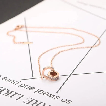 Classic Design Famous Brand Roman numerals Pendant Necklace For Woman