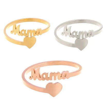 Custom Name Ring for Women – Trendy Heart Couple Jewelry™