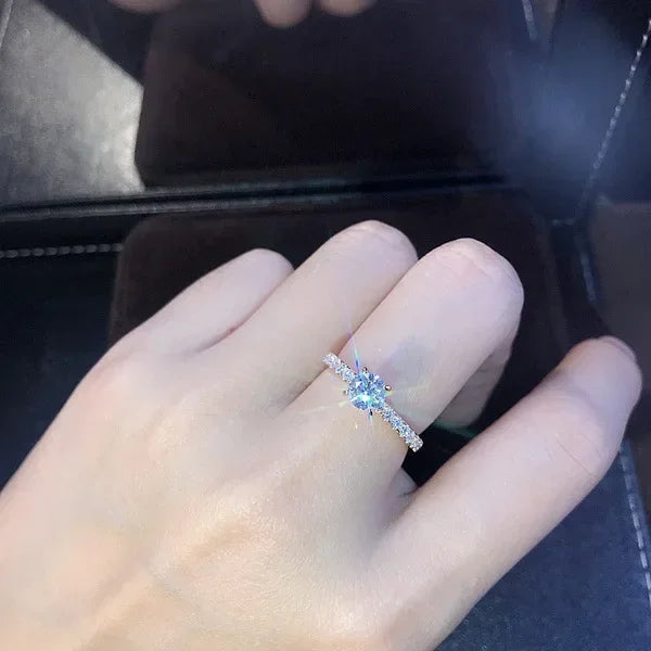Elegant Shiny Crystal Ring