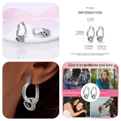 MULA 1PC Hoop Earrings Silver Plated Women Fashion Jewelry Gift For