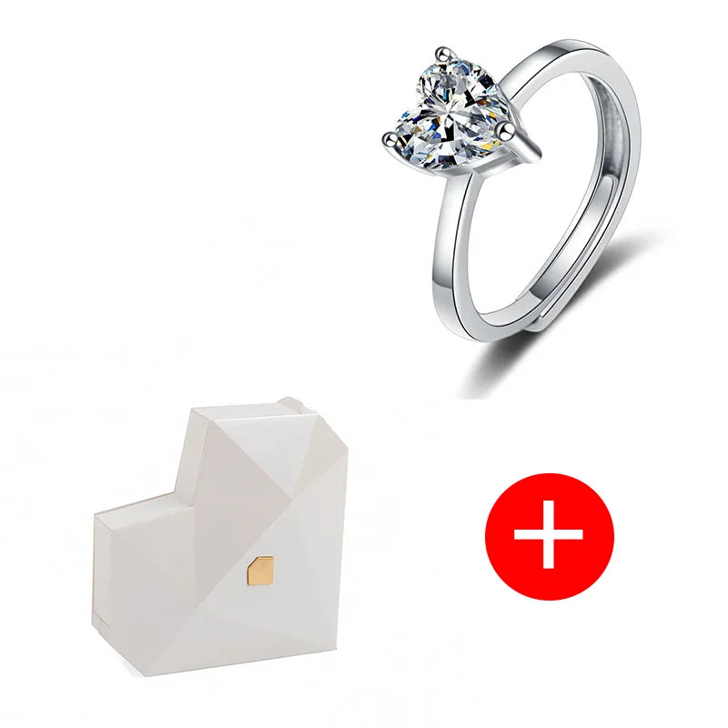 The Perfect Promise: Red Heart Ring Box & Adjustable Ring