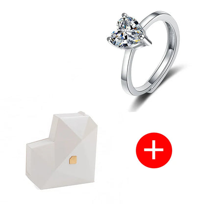 The Perfect Promise: Red Heart Ring Box & Adjustable Ring