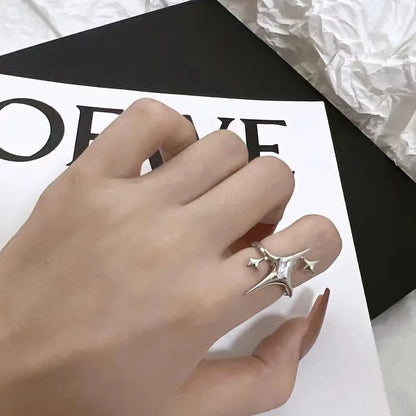 Stainless Steel Simple Smooth Metal Heart Ring for Women Men Y2K Trendy Ring Korean Elegant Party Jewelry Couple Gifts