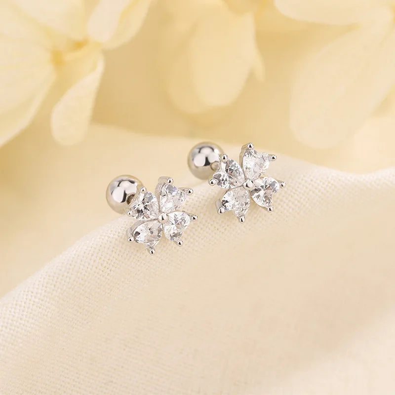 Cape Gooseberry Earrings with Gold Leaf