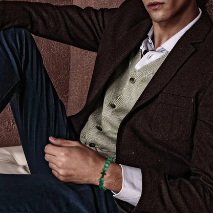 Men's Prayer Onyx Meditation Beads Bracelets