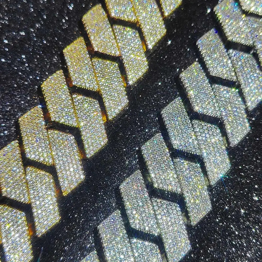 Hip Hop Jewelry Men Iced Out Chains Big Heavy 25mm Six Rows Cz Stone Cuban Link Chain High Quality Bling Necklace ﻿