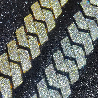 Hip Hop Jewelry Men Iced Out Chains Big Heavy 25mm Six Rows Cz Stone Cuban Link Chain High Quality Bling Necklace ﻿