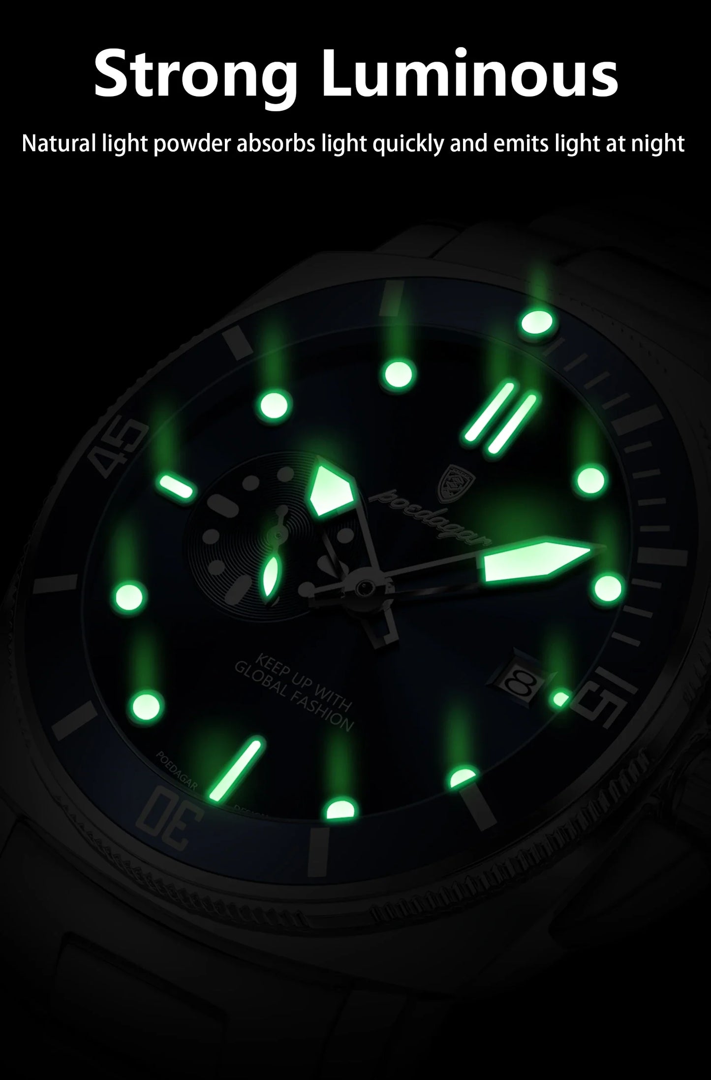 POEDAGAR SportLux® – Men’s Waterproof Quartz Watch