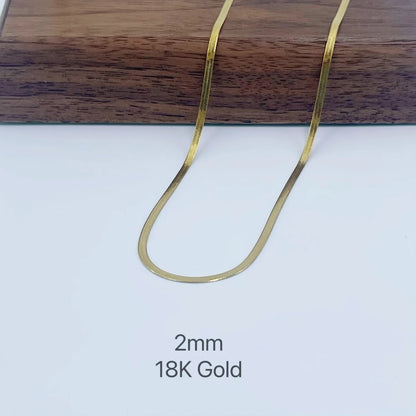 Minimalist Gold Snake Chain Necklace