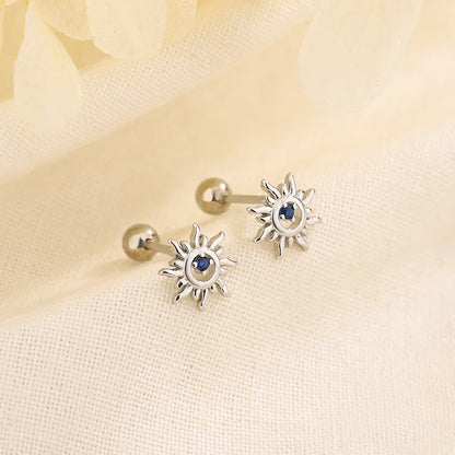 Cape Gooseberry Earrings with Gold Leaf