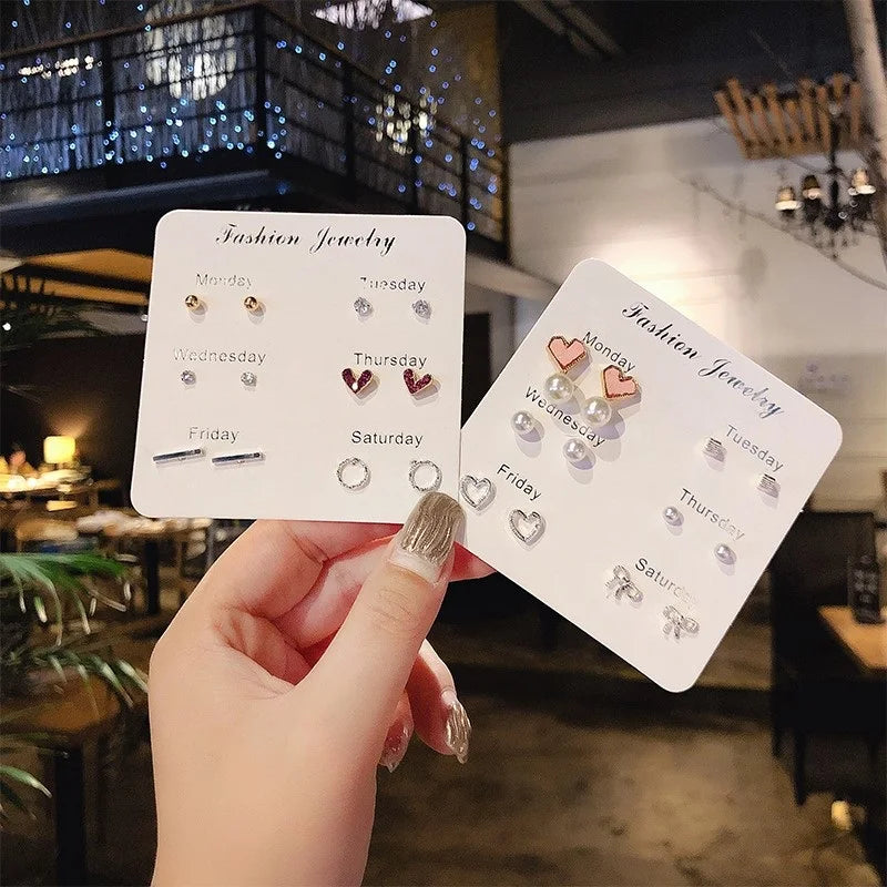 S925 Silver Mini Stud Earrings Set – Elegant, Simple & Cute Jewelry for Women & Girls™