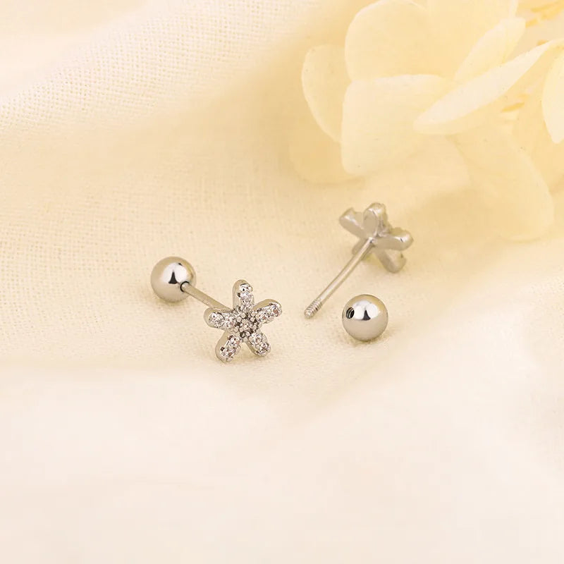 Cape Gooseberry Earrings with Gold Leaf