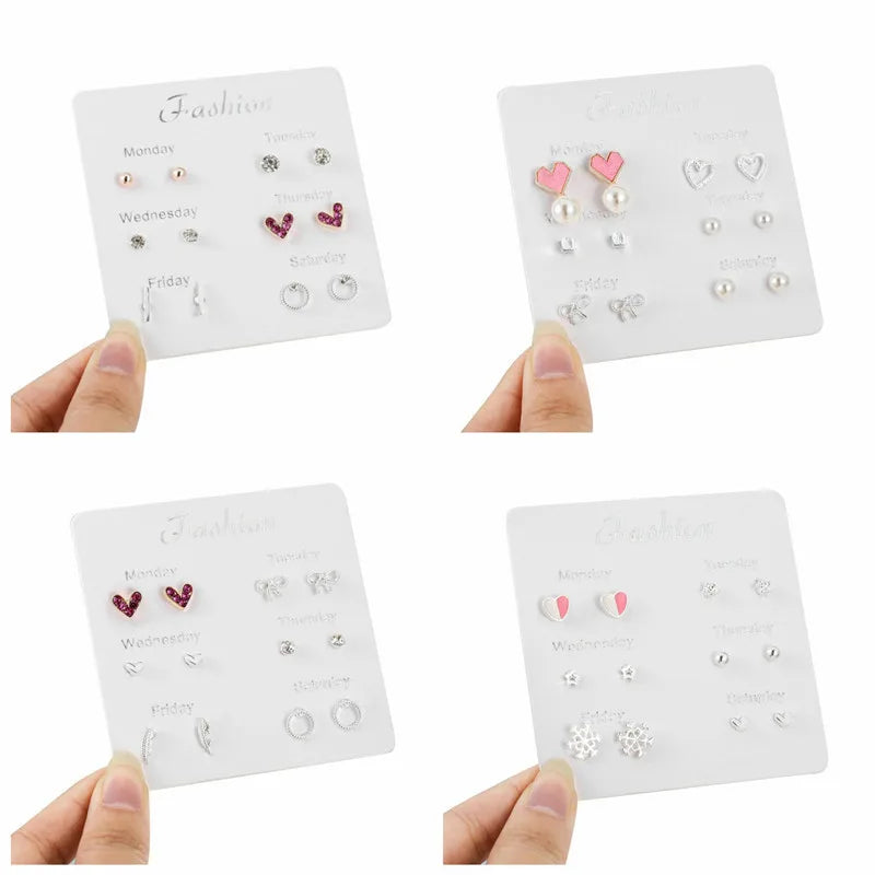 S925 Silver Mini Stud Earrings Set – Elegant, Simple & Cute Jewelry for Women & Girls™