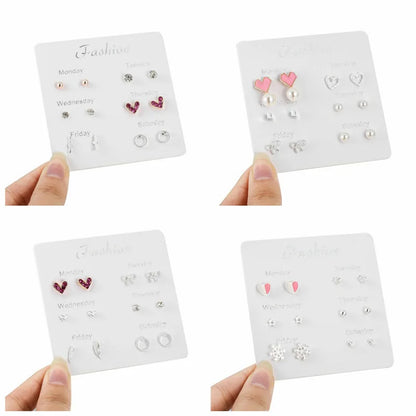 S925 Silver Mini Stud Earrings Set – Elegant, Simple & Cute Jewelry for Women & Girls™