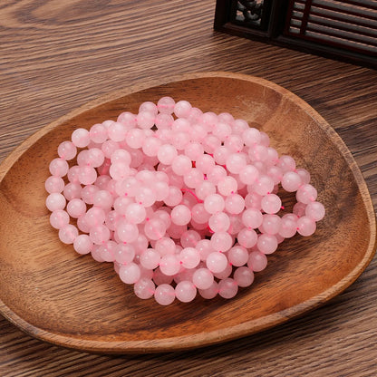 1 Strand 45pcs Natural Stone Rose Quartz Tiger Eye Black Obsidian