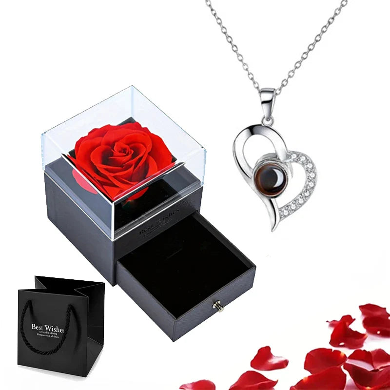 Eternal Bloom Rose Jewelry Box