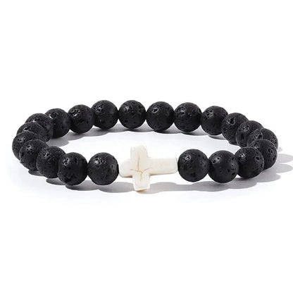 Men's Prayer Onyx Meditation Beads Bracelets