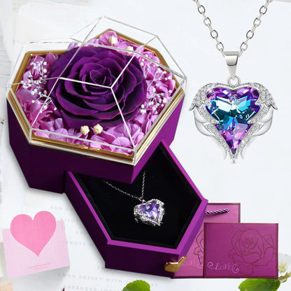 Everlasting Love: Ocean Heart Necklace Gift Set