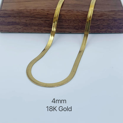 Minimalist Gold Snake Chain Necklace