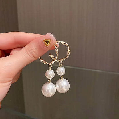 Long Tassel Pearl Earrings