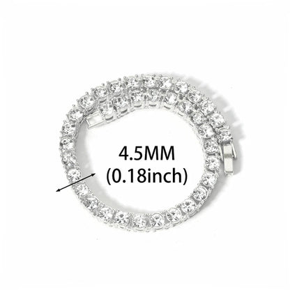 New Miami Iced Out Cuban Link Chain Bracelet For Men&Women Full