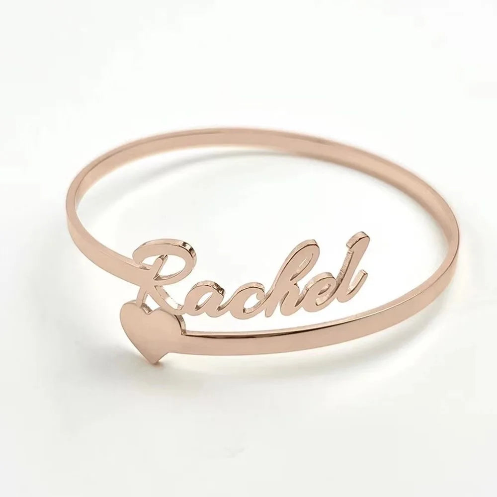 Custom Name Ring for Women – Trendy Heart Couple Jewelry™