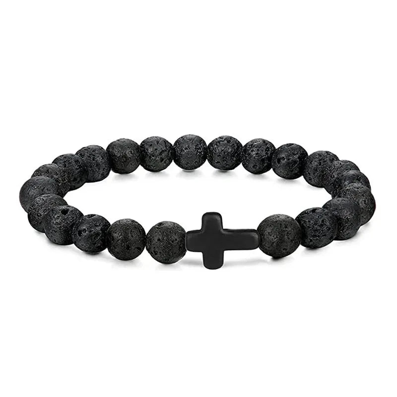 Men's Prayer Onyx Meditation Beads Bracelets