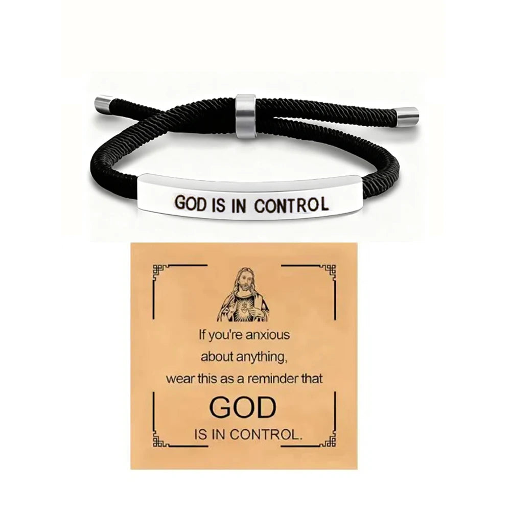 FaithGrip™ “God Is in Control” Bracelet ✝️✨