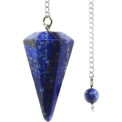 Natural Stone Quartz Agates Pendant Reiki Healing Cone Amethyst Charm Pendulum Pendants For Divination Dowsing Reiki Crystals