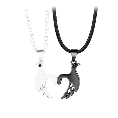 2pcs/set Pull Hook Hands Couple Necklace Pinky Swear Promise Love Hug