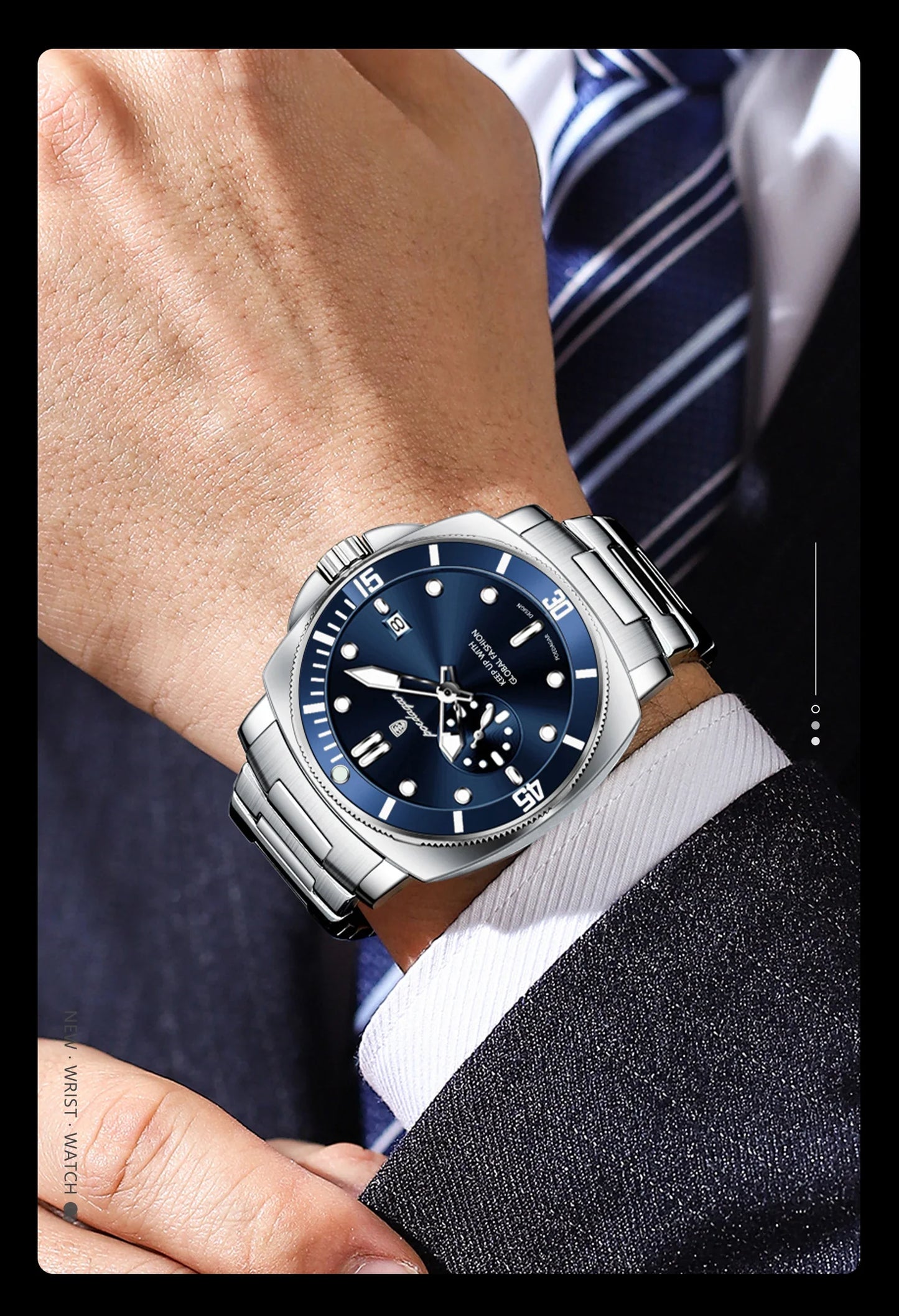 POEDAGAR SportLux® – Men’s Waterproof Quartz Watch