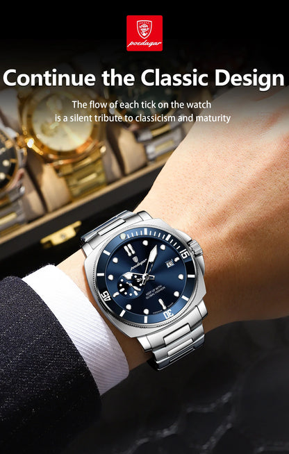 POEDAGAR SportLux® – Men’s Waterproof Quartz Watch